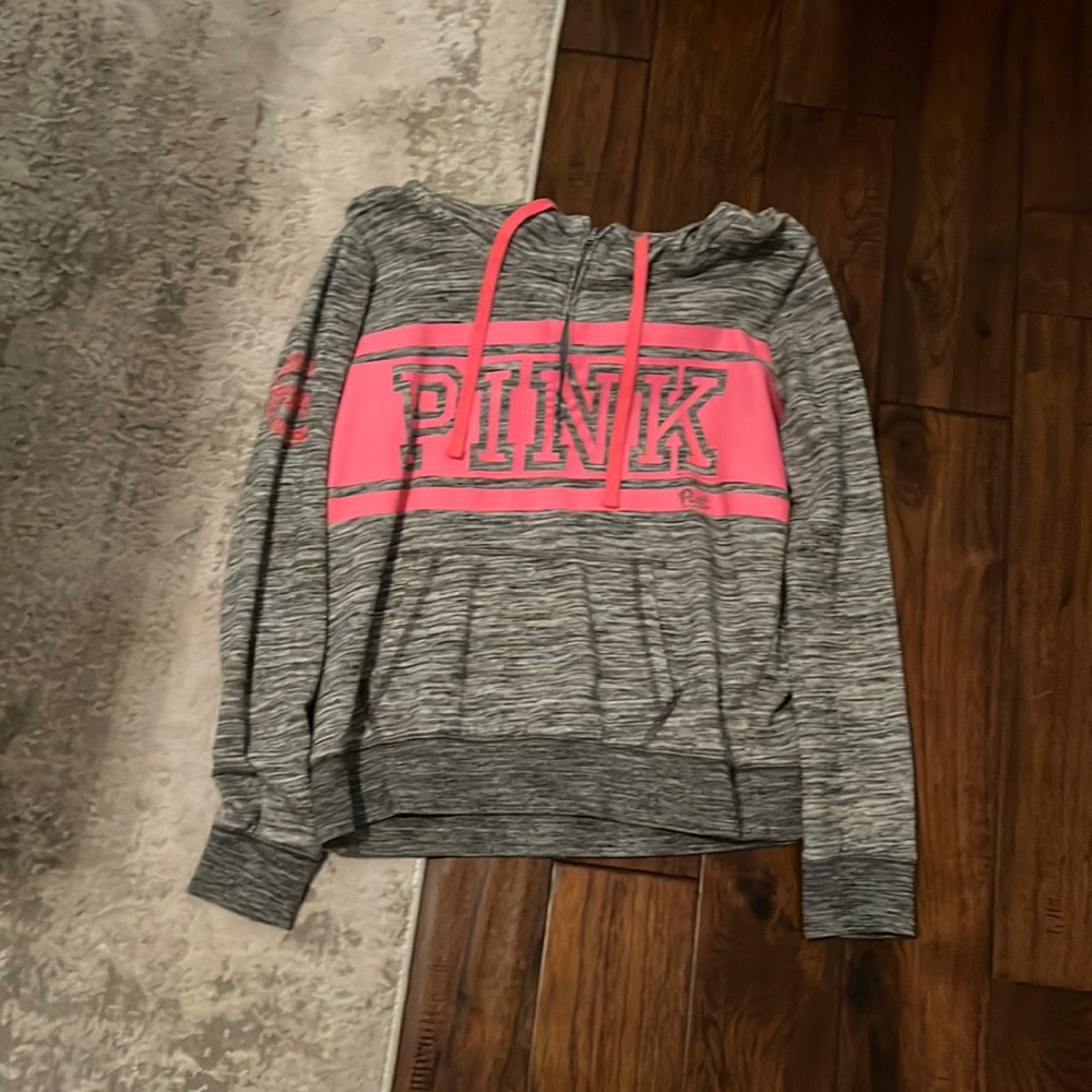 PINK Quarter Zip Hoodie!